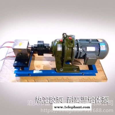 熔喷布熔体泵 挤出机计量泵 模具专用泵 热熔胶机口罩机 加工定制 富宁环保图1