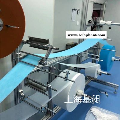 口罩机型材框架挂布机放料架打片机框架一拖二口罩机框架铝镁合金图2