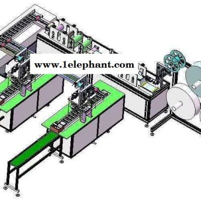 佳恩0101一次性口罩机生产设备 口罩机生产厂家 一次性口罩设备 全自动口罩机生产线图1