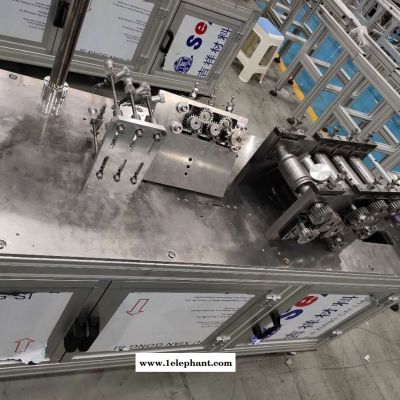 佳恩济南机械 厂家直销  一拖二口罩机 平面打片机全自动口罩设备机械图1