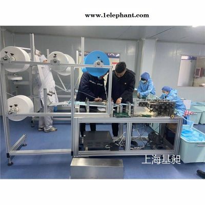 口罩机铝型材机架1拖24080铝型材口罩机框架铝镁合金图3