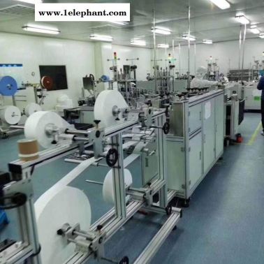 快速一拖二平面口罩机实现自动上料到成品一体化生产线