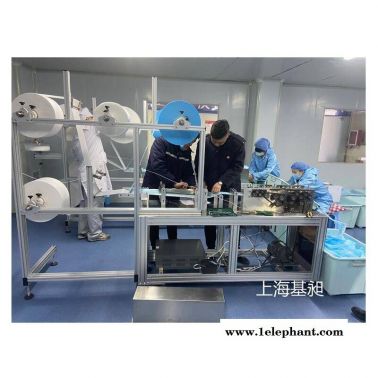 口罩机机架现货铝型材机架来图加工组装基昶机械口罩机零配件铝镁合金