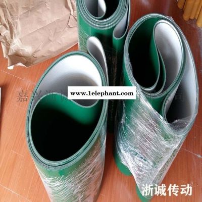 四布四胶绿色PVC输送带图2