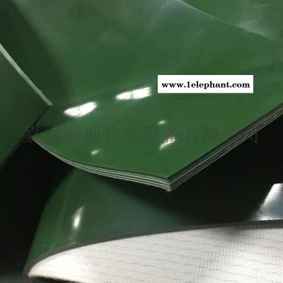 四布四胶绿色PVC输送带图3