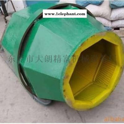 滚筒研磨机,振动研磨机衬胶补胶换胶维修图1