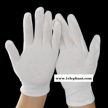 加厚耐磨劳保手套 白色针织手套 深圳手套厂家直发 非一次性手套