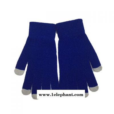 厂家直销男女魔术针织手套 内拉绒保暖护手手套 五指户外保暖手套图3