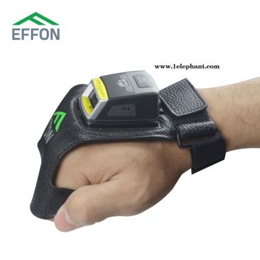 GS02蓝牙手套穿戴式扫描器物流仓储1D2D条码扫码器带底座effon