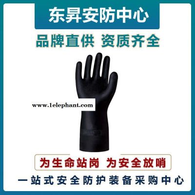 LAKELAND/雷克兰ER28F天然橡胶防化手套  化学手套   耐酸碱防护手套