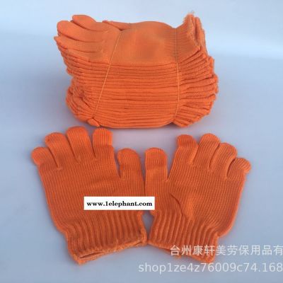 厂家直销纱手套新料纱手套全棉加厚纱手套黄尼龙纱手套工地手套图4