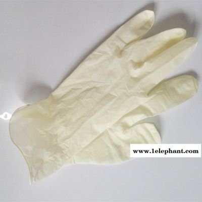 一次性手套乳胶手套9寸无粉非医用手套 食品用检查手套耐磨防静电