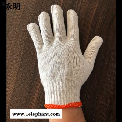 本白 棉手套全棉手套劳保 棉纱手套 工业工作手套 工厂直销价图2