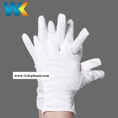 厂家直销无尘布手套白色手套礼仪白手套无松紧电子厂劳保工作手套