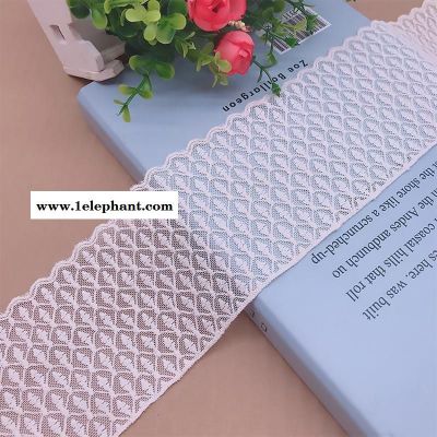 网布刺绣花边棉线绣花边服装头纱配饰辅料 网布刺绣花边棉线绣花边服装头纱配饰辅料