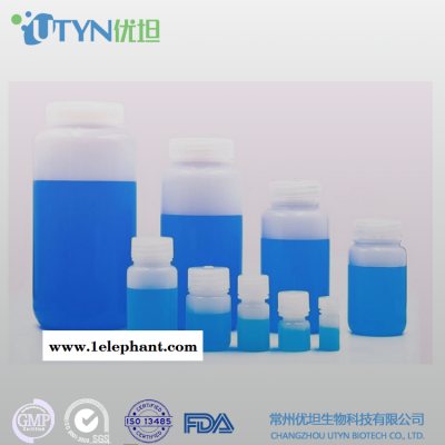 常州UTYN 500ml HDPE 本色广口塑料试剂瓶(耐高温高压,灭菌,防漏)图2