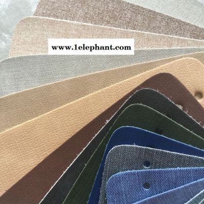 彩色布纹超纤 汽车内饰耐磨皮革 超纤手套防水 超纤厂家 一皮诚图3