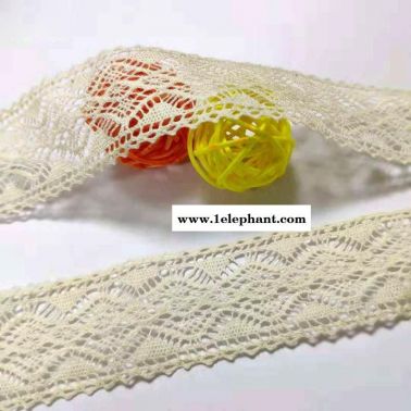 棉线花边精细棉纱全棉花边DIY服装辅料棉线花边