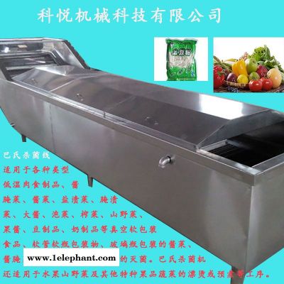 科悦机械   巴氏酱菜低温杀菌线   果冻灭菌线  龟苓膏低温杀菌机  冷却机流水线  蔬菜杀青设备图2