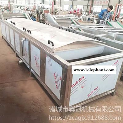 袋装清水山野菜巴氏杀菌机 自热火锅蔬菜包低温灭菌流水线 奥冠水浴式灭菌机图1