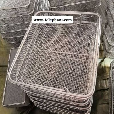 医用不锈钢网筐 金属网筐网篮 现货供应标准消毒灭菌篮 手术器械装载篮托盘图3