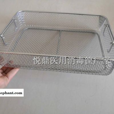 专业生产医用消毒框耐高温不锈钢灭菌网筐超声波清洗装载储物网篮筐手术器械标准篮筐图3