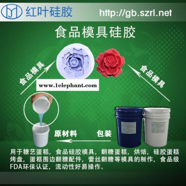 仿真食品模具硅胶 红叶液体模具硅胶厂