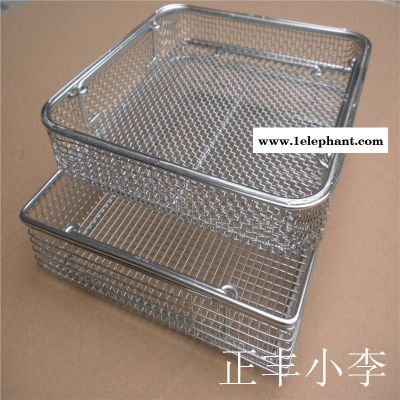 供应生产不锈钢304网筐 器械消毒灭菌篮筐 器械消毒篮筐带提手图2