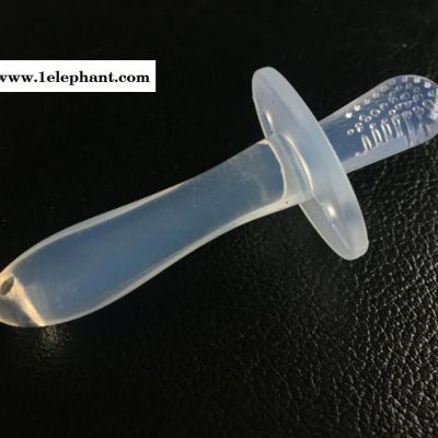 宝宝硅胶牙胶 婴儿牙刷（有把手） 磨牙棒软牙刷图4