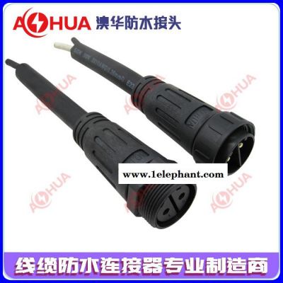 厂家M29尼龙线对线防水接头，大功率户外照明防水连接器，工业机械设备防水插头，尼龙螺纹公母对接拆装防水线IP67图2