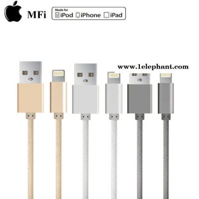 iphone6S数据线 编织尼龙线 升级 ** MFI认证图1
