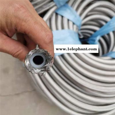 棉线编织硅胶软管  尼龙线编织硅胶管  钢丝304编织硅胶管厂家供应图2