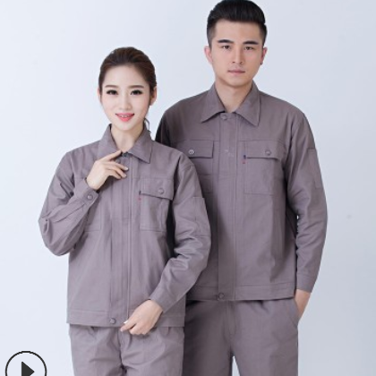 秋冬加厚长袖工装车间耐磨劳保工作服套装定做厂服电焊劳保服批发图2