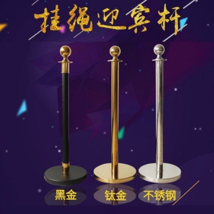 酒店挂绳一米线不锈钢礼宾柱护栏 银行/机场/大堂排队栏 厂家定制图3