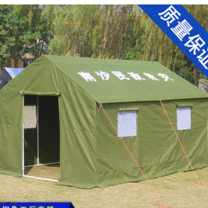 订制帆布防汛抢险帐篷 户外防疫应急民政救灾帐篷 施工程工地帐篷图2