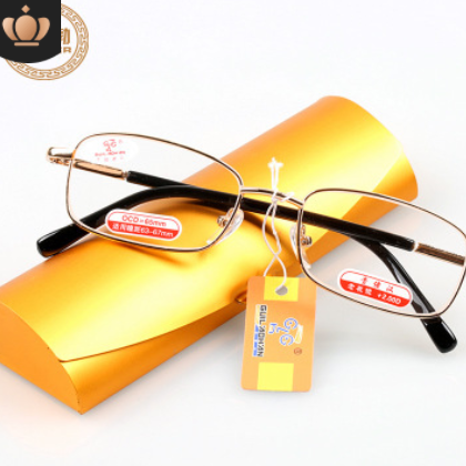 正品贵佬汉水晶老花镜 高档男女水晶老花眼镜 透明白水晶老光858图3