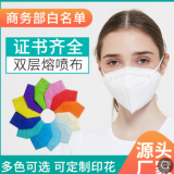 KN95口罩厂家彩色定制 工业防护防尘口罩带呼吸阀一次性口罩n95