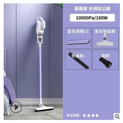 志高新款跨境无线家用手持吸尘器 多功能床上除尘强力棒式吸尘机图2