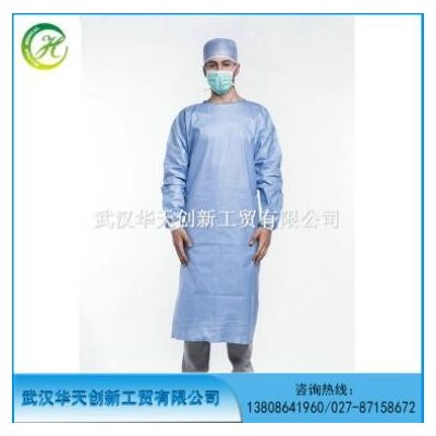 直供医院一次性无纺布手术衣防尘劳保用品SMS工作服隔离衣图3