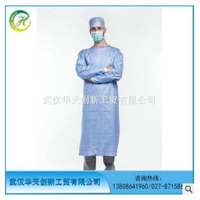 直供医院一次性无纺布手术衣防尘劳保用品SMS工作服隔离衣图2