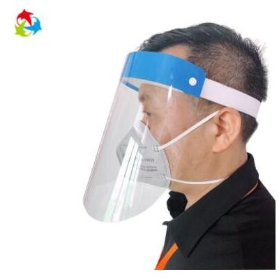 深圳工厂现货防飞沫防油烟隔离全脸防护面罩 透明pet双面防雾面罩图3