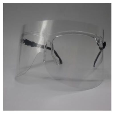新款防雾电焊防飞沫眼镜架防护面罩塑料透明防风厨房面罩定制面罩