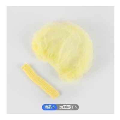 一次性无纺布单筋双筋彩色条形帽出口资质齐全可定制图2