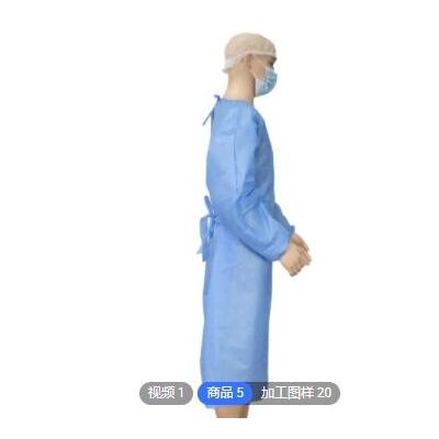 一次性隔离衣PP SMS材质源头工厂支持定制出口资质CE图3