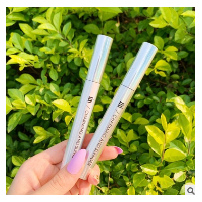 xixi魅力纤柔彩色睫毛膏纤长浓密不易晕染自然棕色紫色蓝色银黑色图2