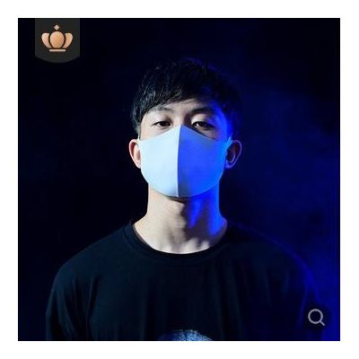 日本跨境热卖网红明星同款冰丝布口罩调节可水洗防尘男女透气面罩图3