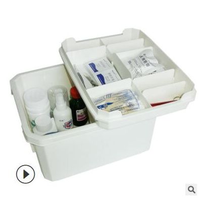 家庭防疫急救用品套装药 箱大容量应急收纳箱 车载户外生存急救箱