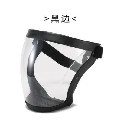 新款防护面罩全脸高清透明防尘防飞溅pc运动骑行面罩