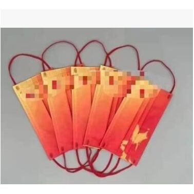 中国风口罩运动员一次性水刺独立包装