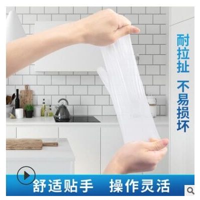 现货批发一次性防护手套 透明无粉美容染发劳保食品级卫生pvc手套图2